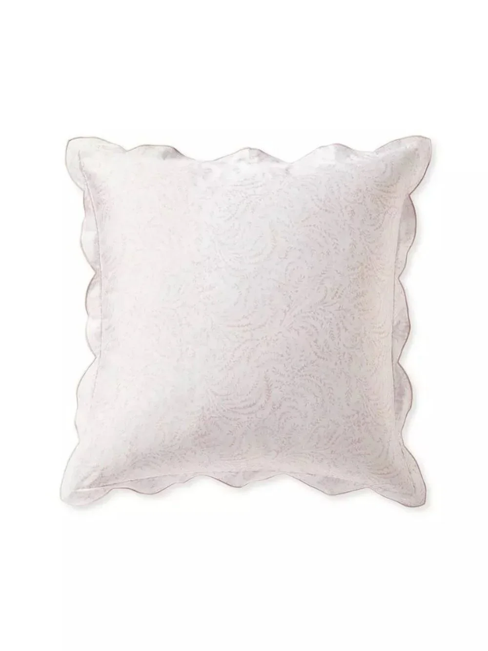 NEW Serena & Lily Priano Sateen Euro Pillow Shams (Set of 2)-Pink Sand